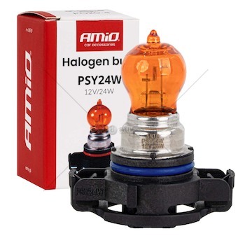 Halogénová žiarovka PSY24W 12V 24W PG20-4 AMBER AMiO-04519