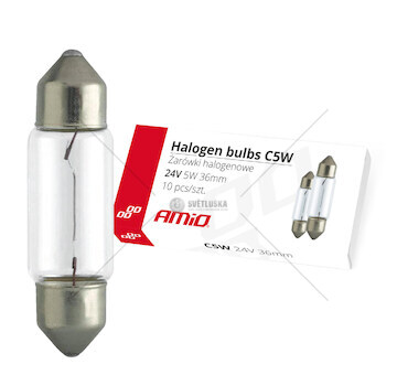 Halogénové žárovky C5W Festoon 36mm 24V 10ks