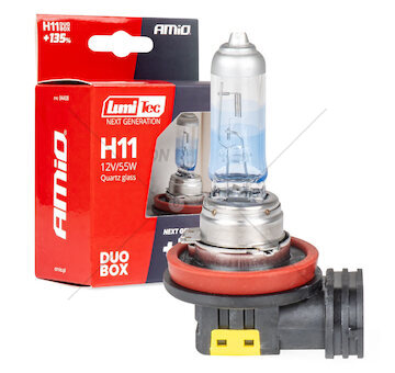 Halogenové žárovky H11 12V 55W LumiTec NEXT GENERATION +135% DUO AMiO-04408