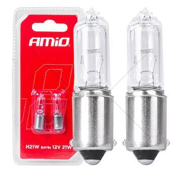 Halogenové žárovky H21W 12V 21W BAY9S white 2ks blister