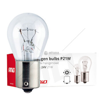 Halogénové žárovky P21W BA15s 24V 10ks