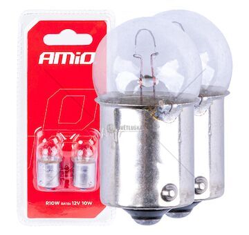 Halogenové žárovky R10W BA15s 12V 2ks blister