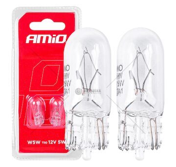 Halogenové žárovky T10 W5W W2.1x9.5d 12V 2ks blister