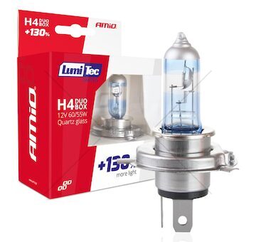 Halogenový duo blistr (2ks) sada LumiTec +130% H4 12V 60/55W DUO