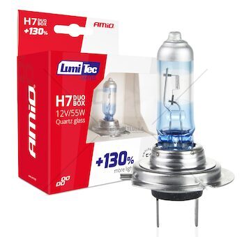 Halogenový duo blistr (2ks) sada LumiTec +130% H7 12V 55W DUO