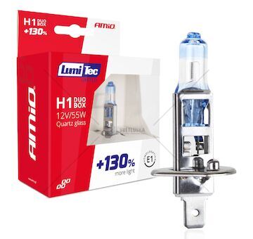Halogenový duo blistr (2ks) sada LumiTec LIMITED +130% H1 12V 55W DUO