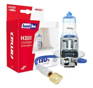 Halogenový duo blistr (2ks) sada LumiTec LIMITED +130% H3 12V 55W DUO