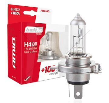 Halogenový duo blistr (2ks) sada LumiTec SILVER +100% H4 12V 60/55W DUO