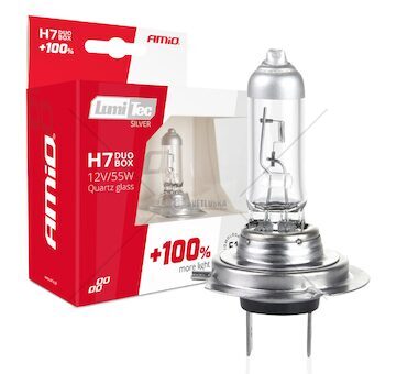 Halogenový duo blistr (2ks) sada LumiTec SILVER +100% H7 12V 55W DUO