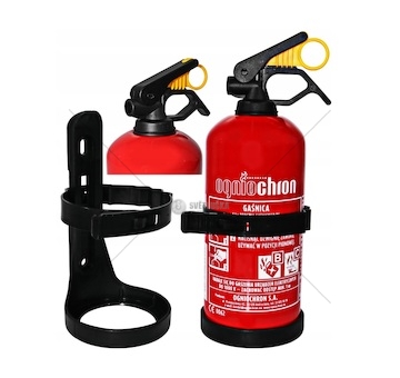Hasící přístroj práškový A,B 1kg s věšákem