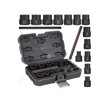 Hlavice na poškozené šrouby a matice, nástrčné, sada 15 ks - GEKO