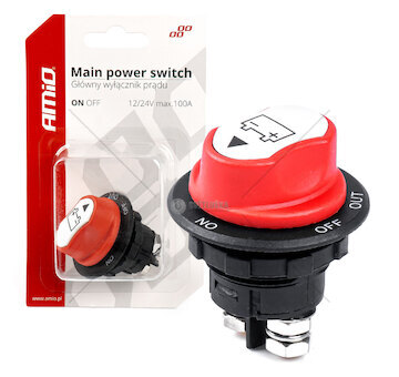 Hlavní vypínač autobatérie 12/24V max. 100A AMiO-03026