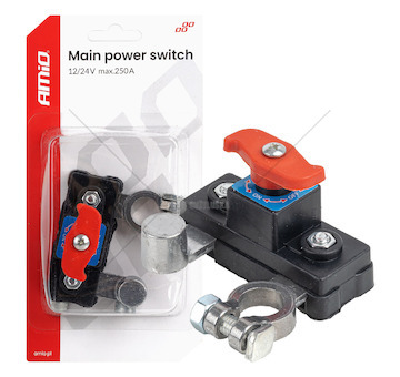 Hlavní vypínač autobaterie 12V 24V 250A AMiO-04831