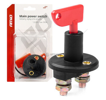 Hlavní vypínač autobaterie hebel 12/24V AMiO-03023