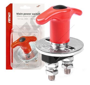 Hlavní vypínač autobaterie hebel 12/24V AMIO-03024