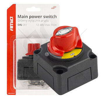 Hlavní vypínač autobaterie hebel 12-48V max.300A AMIO-03838