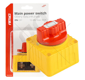 Hlavní vypínač autobaterie hebel 12-48V max.300A AMIO-03839