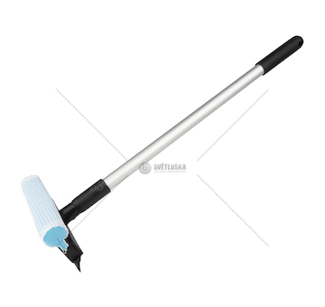 Hliníková stěrka na okna 20cm hlava 59/100cm AMiO-03855