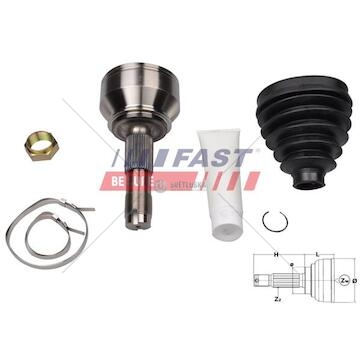 Homokinetický kloub fiat ducato ft25080k