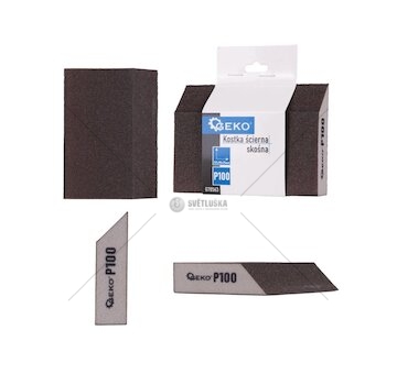 Houba brusná, zkosená, 125x90x25mm, P100 GEKO