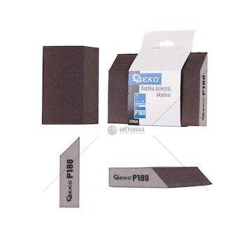 Houba brusná, zkosená, 125x90x25mm, P180 GEKO