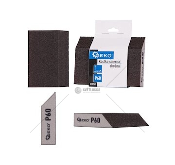Houba brusná, zkosená, 125x90x25mm, P60 GEKO