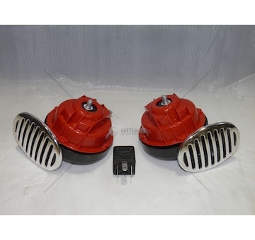 Houkačka 12V trubkový sada.2 kusy. MTX 03226