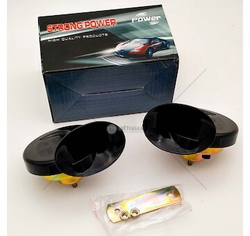 Houkačka, klakson elektrická 24V - sada (zapojení 12V+12V)