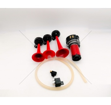 Houkačka vzduchová 3-tónová s kompresorem 12V