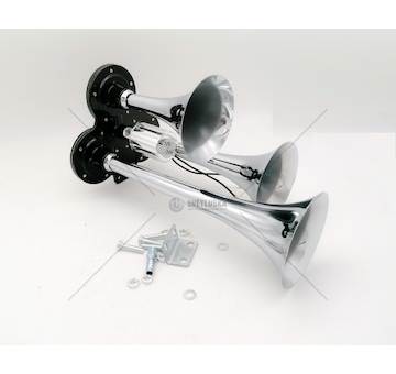 Houkačka vzduchová kulatá trojitá 12/24V