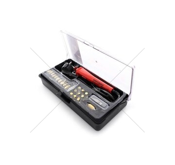 Hrotová pájka-pyrograf, vypalovačka do dřeva, kůže 60W s nástavci, 23 dílů KRAFT&DELE