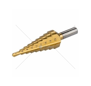 HSS stupňový vrták 4-20mm GEKO