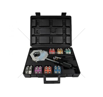 Hydraulické krimpovací lisovací kleště, sada na krimpování hadic klimatizací GEKO