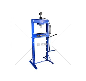 Hydraulický lis s manometrem a nožní pumpou 20t GEKO