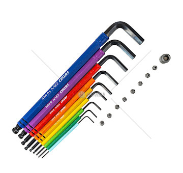 Imbusové klíče se sadou bitů 18 kusy CRV AMiO-04787