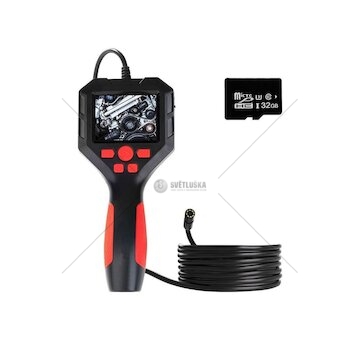 Inspekční kamera CB433, LCD, sonda 8mm, paměťová karta MicroSDHC 32GB STREND PRO