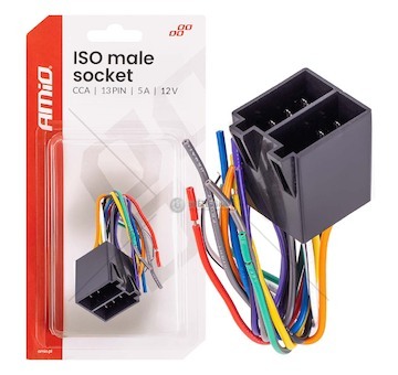 Integrovaný konektor samec ISO CCA 13PIN 5A 12V AMiO-04445