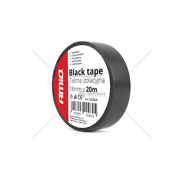 Izolačná páska, čierna 18mm x 20m (1 ks) AMiO-02464