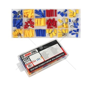 Izolovaný konektor, sada 120ks MAR-POL