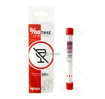 Jednorázový test na obsah alkoholu