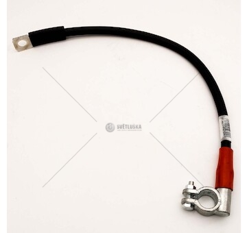 Kabel autobaterie 0,4M svorka PLUS  PM40+