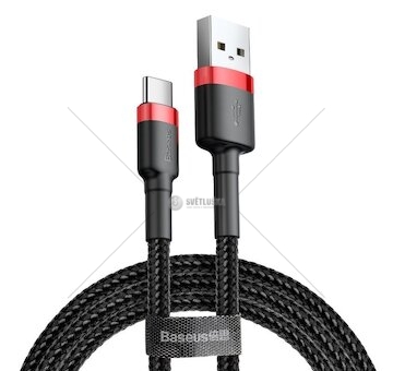 KABEL DO LADOWANIA BASEUS CAFULE 3A USB-A/USB-C 1M  BAS27821