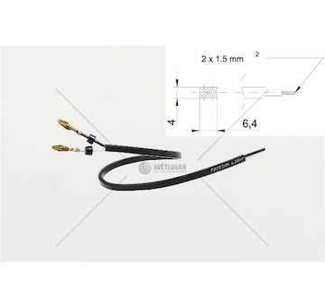Kabel plochý 2x1,5 dvojlinka 0085539_A
