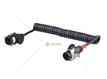Kabel propojovací 7pin 24v abs/ebs/adr spirálový 4,0m s koncovkami 0264113_A
