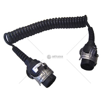 Kabel propojovací 7pin 24v abs/ebs spirálový 4,6m 0186179_A