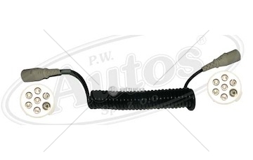 Kabel propojovací  7pin 24v, s kolíkem, typ s, 4,5m plastové koncovky - jaeger 0031869_A