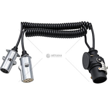 Kabel propojovací ABS 15-pól - 2x7 24N + 24S kolík 3,5m