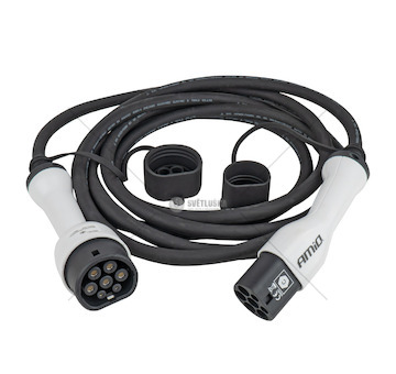 Kabel s konektorem pro nabíjení elektrických vozidel Type2-Type2 3P 22 kW 5 m AMIO-04972