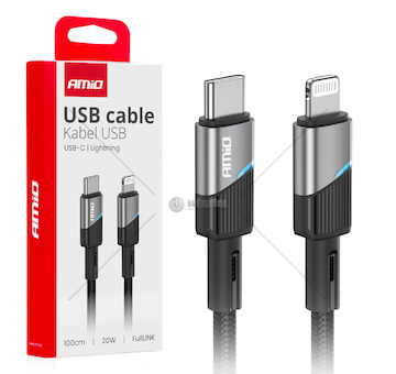 Kabel 'USB-C na Lightning 20W 100cm FullLINK AMIO-03928