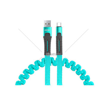 Kabel USB C pružinový 120CM UC-14 AMiO-02531